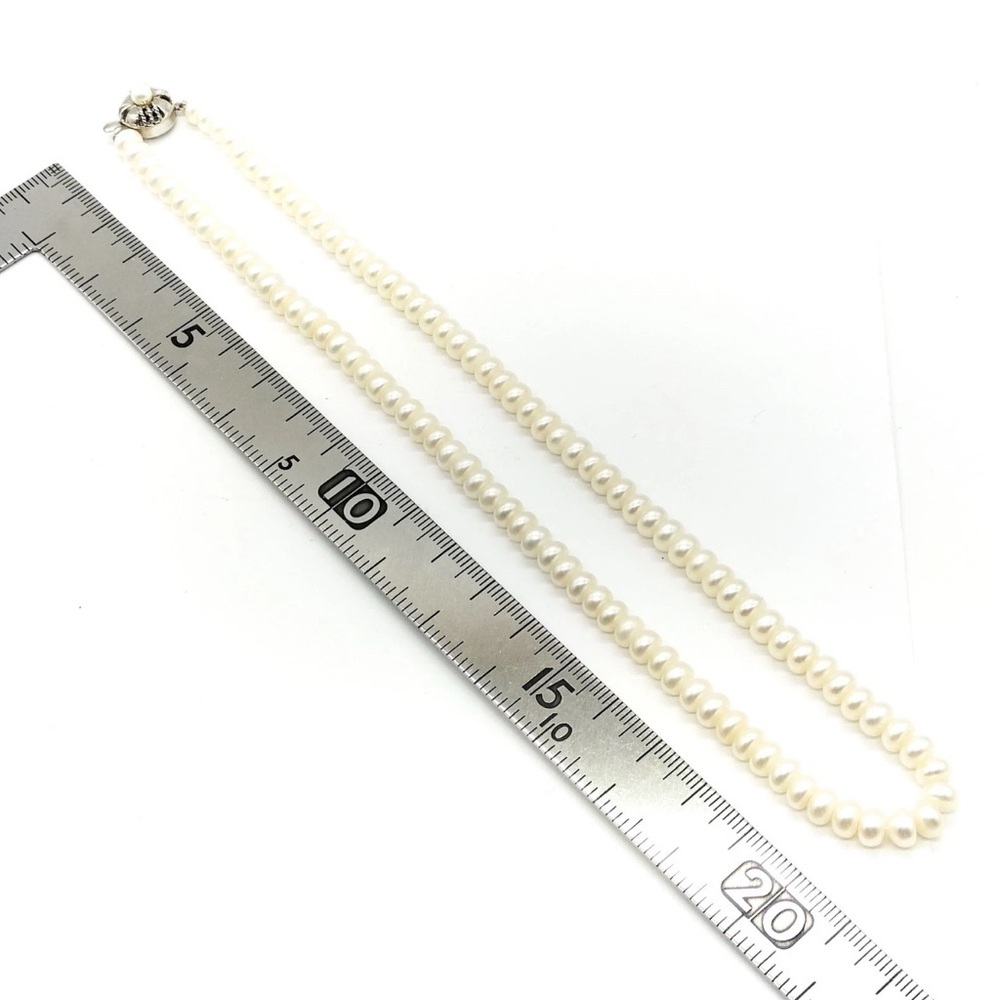 Pearl Necklace Stainless Steel - Picture 2 of 9
